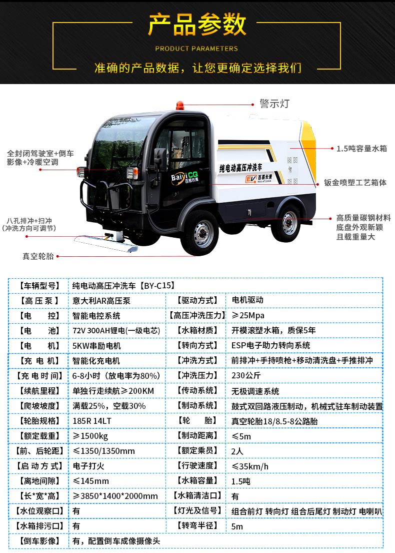 四轮高压冲洗车3